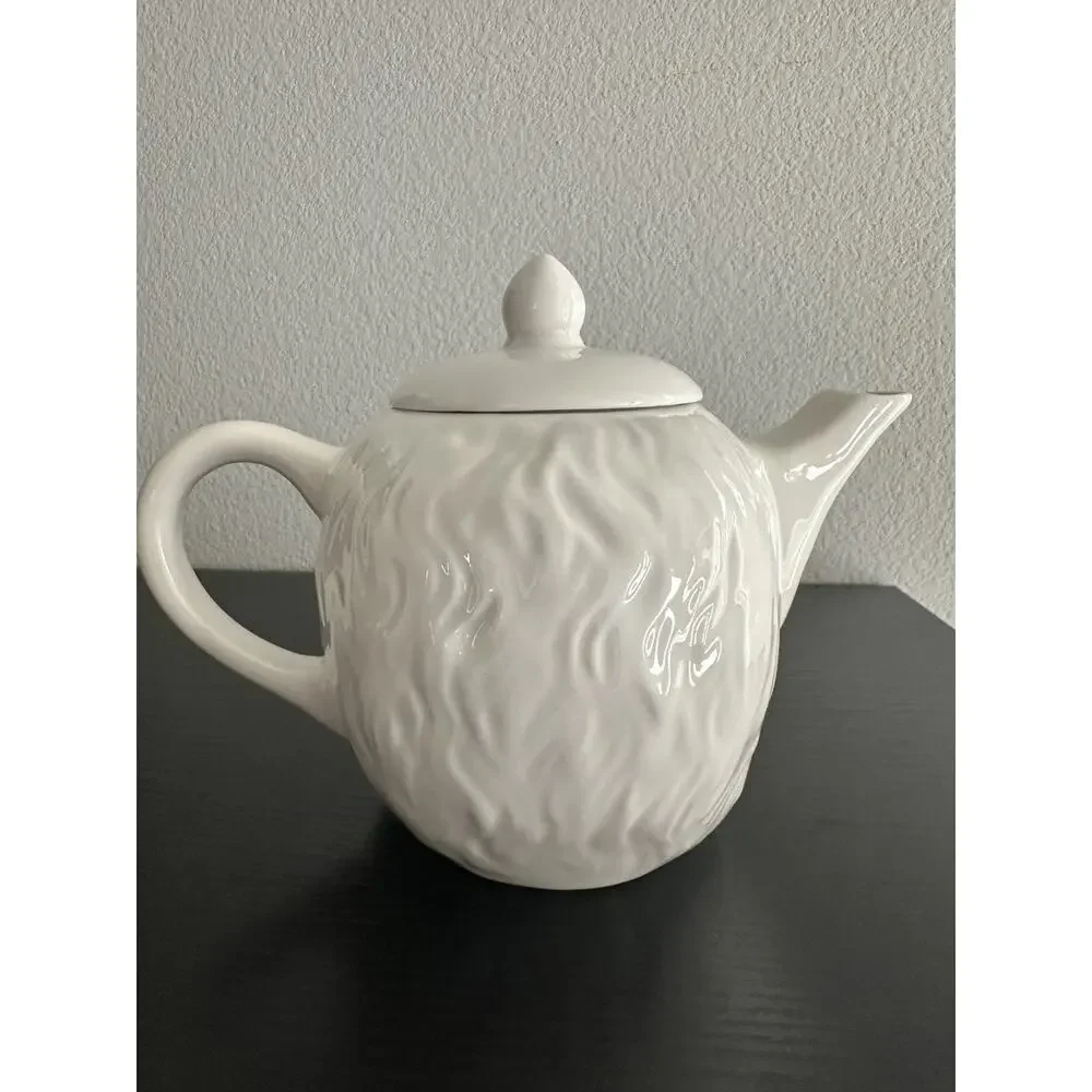 Cat Sugar Skull Day Of The Dead Teapot 2014 Archie McPhee Purple & Black